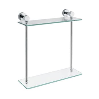 Etagère double salle de bain Bruntec