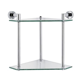 Double étagère de salle de bains Bruntec