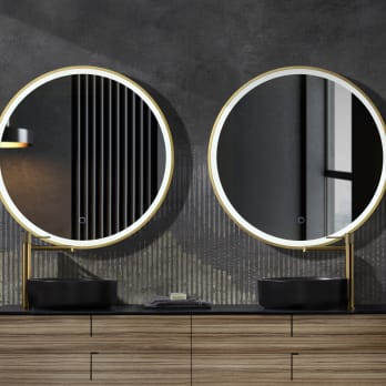 Miroir de salle de bains avec éclairage LED París Ledimex