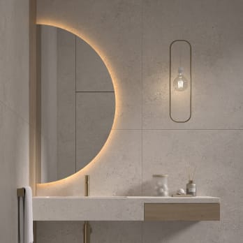 Miroir demi-lune avec éclairage LED Bonaire 2 Eurobath