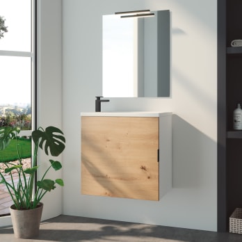 Ensemble de meubles de salle de bains profondeur réduite de 35 cm Petit Campoaras