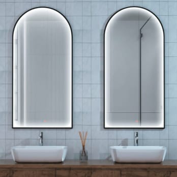 Miroir arqué avec lumière LED Roma Ledimex