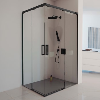Paroi de douche  noir mat Elara Bruntec