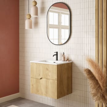 Ensemble de meubles de salle de bain en bambou Coycama