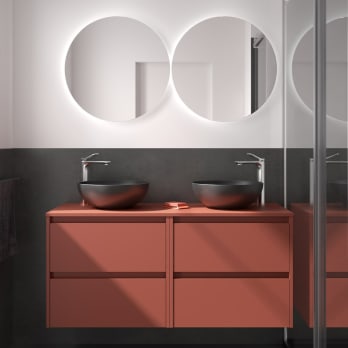 Meubles de salle de bain Noja Salgar avec comptoir en bois