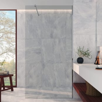 Paroi de douche en acier inoxydable Ara Bruntec