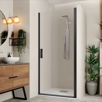 Paroi de douche profilé noir Carina Bruntec