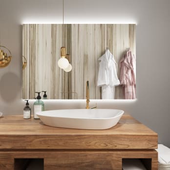 Miroir de salle de bains avec éclairage LED Casiopea Bruntec