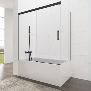 Pare-baignoire Basic noir GME