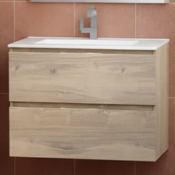 Meuble de salle de bains profondeur réduite 37,8 cm Aqua Campoaras