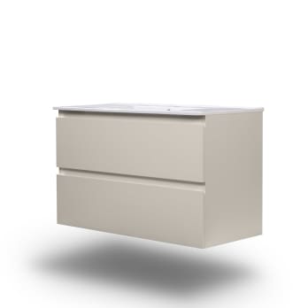 Meuble de salle de bains profondeur réduite 37,8 cm Aqua Campoaras