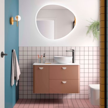 Meuble de salle de bains avec plan de toilette Uniiq Salgar
