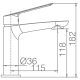 Mitigeur de lavabo Luxor Imex croquis 6