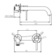 Robinet de lavabo encastré Sirio GME croquis 10