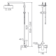 Set de douche Valencia Imex croquis 4