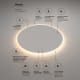 Miroir de salle de bain avec éclairage LED Atenas Ledimex détail 5