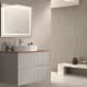 Meuble de salle de bains avec plan de toilette en bois Ebi Bruntec colours principal 3