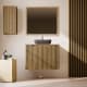 Meuble de Salle de Bain en Bois Massif sur Mesure avec Plan Vasque Alpes 14 Bruntec principal 0