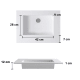 Lavabo suspendu Miami Bruntec croquis 2