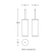 Porte-brosse de toilette Logic Cosmic croquis 6
