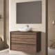 Meuble de salle de bains avec plateau en bois Candem Bruntec principal 1