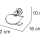 Porte-rouleau de salle de bain Paula by Mediterranea de baño croquis 1