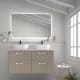 Meuble de salle de bains avec plan de toilette Microtec White Avila Dos principal 2