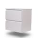 Ensemble de meuble de salle de bain compact Nivo Bruntec 2 tiroirs suspendus principal 2