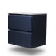 Ensemble de meuble de salle de bain compact Nivo Bruntec 2 tiroirs suspendus principal 5