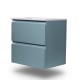 Ensemble de meuble de salle de bain compact Nivo Bruntec 2 tiroirs suspendus principal 1