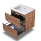 Ensemble de meuble de salle de bain compact Nivo Bruntec 2 tiroirs suspendus détail 7