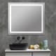 Miroir de salle de bain avec éclairage LED Orion Bruntec principal 1