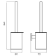 Ensemble d'accessoires de salle de bain Practic Medimex croquis 6