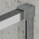 Paroi de douche angulaire coulissante Aria Bruntec détail 7