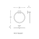Anneau porte-serviettes Square Duo Cosmic croquis 2