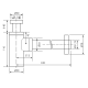 Siphon apparent rond Imex croquis 1