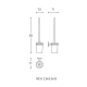 Porte-brosse WC Duo Round Cosmic croquis 2