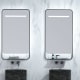 Miroir de salle de bain avec éclairage LED et chargeur de téléphone portable Concept Ledimex environnement 5