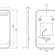 Miroir de salle de bain avec éclairage LED et chargeur de téléphone portable Concept Ledimex croquis 9