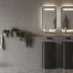 Miroir de salle de bain avec éclairage LED et chargeur de téléphone portable Concept Ledimex principal 1