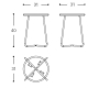 Tabouret de salle de bain Architect Cosmic croquis 4