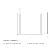 Miroir de salle de bains avec l'éclairage LED Katrina Bruntec croquis 4
