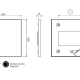 Miroir de salle de bain avec éclairage LED Ability Ledimex croquis 10