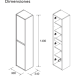 Colonne de bain Noja Salgar croquis 10