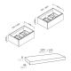 Coycama Landes meuble de salle de bain en bois avec plan de toilette en bois croquis 4