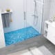 Receveurs de douche en résine décorés Design 3D Bleu Bruntec principal 0