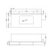 Lavabo suspendu Ambar Coycama croquis 3