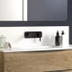 Lavabo suspendu Ambar Coycama détail 1