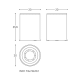 Poubelle de salle de bains Architect S+ Cosmic croquis 7