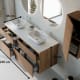 Meuble de salle de bains avec plan de toilette Alpes 9 Bruntec croquis 4